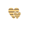 heart double gold gift