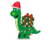 Merry Christmas dinosaur