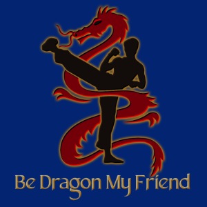 Be Dragon My Friend! (Gold Shadow + Text Version)