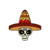 Crâne de mariachi Sombrero