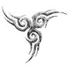 B&W triskel tatoo