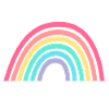 Rainbow in pastel