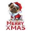 Pug christmas