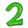 Numéro 2 vert