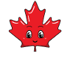 Feuille d'érable mignonne Eh Canada