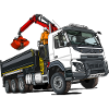 Truck with crane