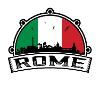Rom Italien Skyline Travel Souvenir Italienische Flagge
