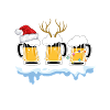 BEER SANTA HAT NOËL