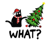 Weihnachtskatze What Weihnachtsbaum Kätzchen