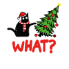 Weihnachtskatze What Weihnachtsbaum Kätzchen