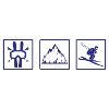 Skifahren Berge Geschenk Ski