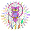 Bunte Eule