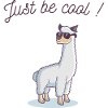 Just be cool! Cool llama