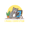 Cat Programmer Coder Developer Kitten Computer