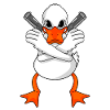 Duck with gun