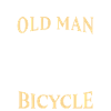 Gammel mand på en cykel Sjov cykelgave