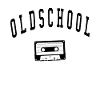 Oldschool Kassette Retro Motiv