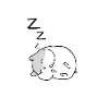 Hamster endormi mignon