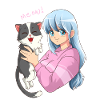 Anime Neko Cat Girl I Waifu Pastel Kawaii Anime Gi