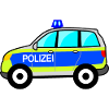 Polizeiauto, Polizei, deutsche Polizei, Blaulicht