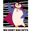 Funny penguin dressed up