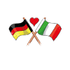 J'aime l'Italie drapeau drapeau