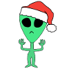 Alien Noël Père Noël