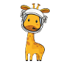 Giraffe Astronaut