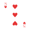 Playing card heart 3