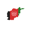 Afghan flag map design