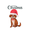 Weihnachtlicher Hund
