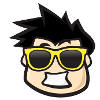 Cool gamer kid with sunglasses
