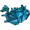 Iceland Map - Map - ICELAND - geometric