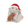 Christmas rat