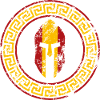 Colori dell'elmo spartano della bandiera della Spagna