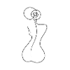 woman outline back
