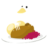 Weihnachtsgans mit Gans