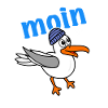 Möwe sagt moin
