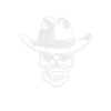 Skull cowboy skull