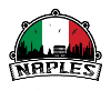 Napels Italië Skyline Travel Souvenir Italiaanse vlag