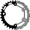 Gear disc brake