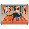 Australie Voyage Souvenir Autocollant Drapeau Australien
