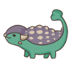 Dinosaur dragon Ankylosaurus