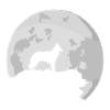 Groenendael sheepdog full moon silhouette