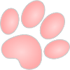 Cat's paw, pink