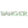 Danger neon font