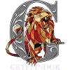 Harry Potter Gryffindor Coat of Arms Monochrome