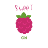 Logo framboise "sweet girl"