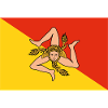 Bandiera Sicilia Italia Palermo Trinacria Italia