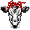 Bandana vache vache